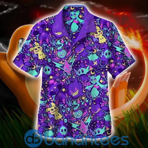 Pokemon Showdown Short Sleeves Hawaiian Shirt Summer Shirt Product Photo