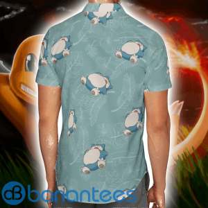 Pokemon Snorlax Pattern Short Sleeves Hawaiian Shirt Summer Shirt Product Photo