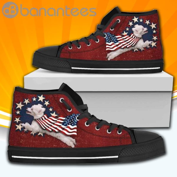 Poodle Independence Day High Top Shoes Sport Sneakers For Men And Women Product Photo