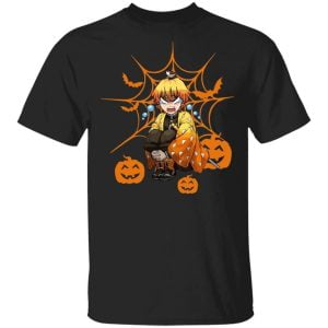 Pumpkin Zenitsu Demon Slayer Halloween T Shirt Product Photo