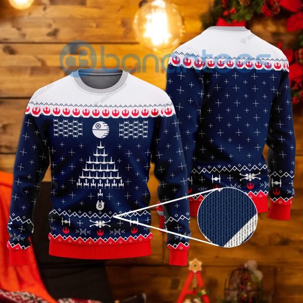 Rebel Inaders All Over Printed Ugly Christmas Sweater Product Photo