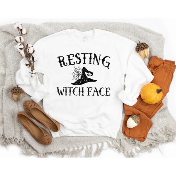 Resting Witch Face Best Gift For Halloween Sweatshirt Product Photo