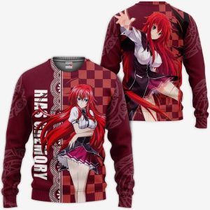 Rias Gremory Hoodie Anime All Over Print Hoodie | Jacket Bomber | Zip - Sweater - Red