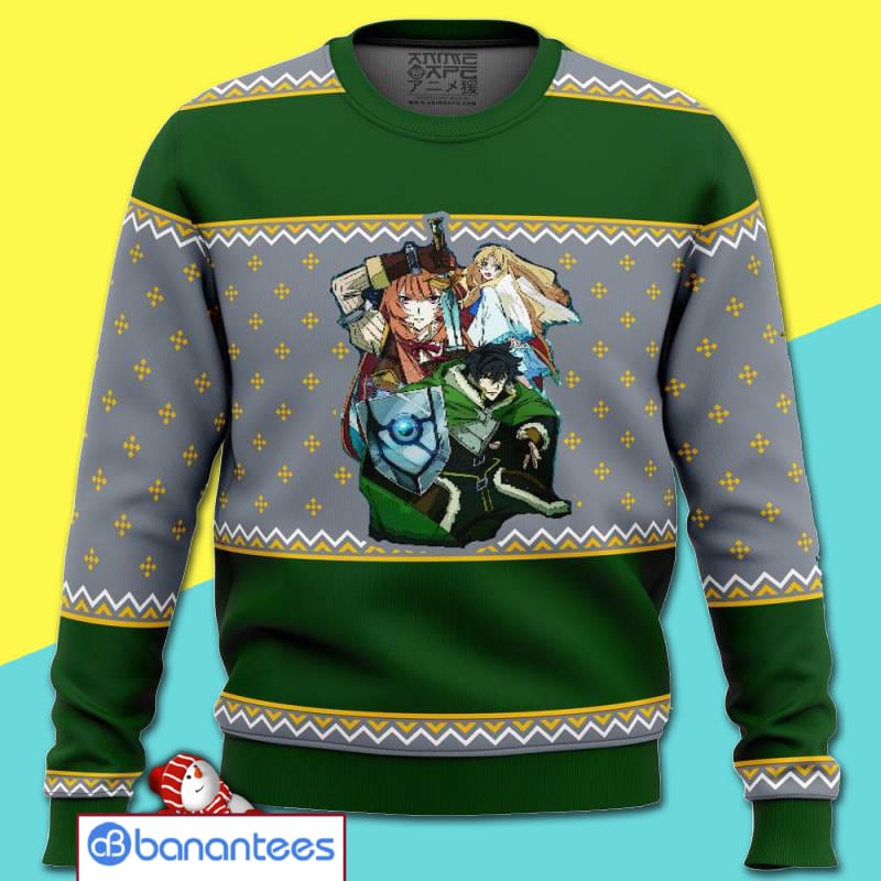 Rising Of The Shield Hero Characters Merry Christmas All Over Print Ugly Sweater