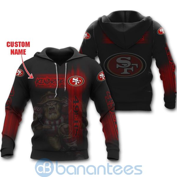 San Francisco 49ers Mascot Custom Name 3D All Over Printed Shirt Product Photo