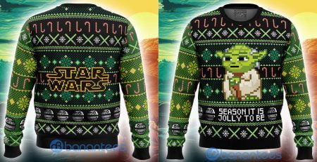 Season It Is Jolly To Be Baby Yoda Sweater | Christmas Gift For Fans
