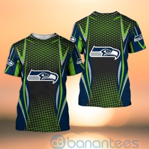 Seattle Seahawks NFL American Football Sporty Design 3D All Over Printed Shirt Product Photo