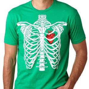 Skeleton Rib Cage Happy Halloween T Shirt Product Photo