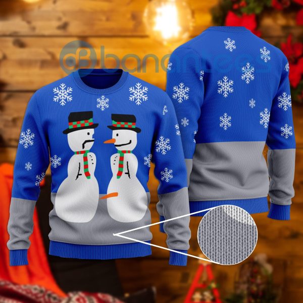 Snowman Nose Thief All Over Printed Ugly Christmas Sweater Product Photo