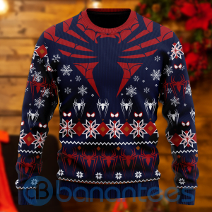 Spider Man All Over Printed Ugly Christmas Sweater Product Photo