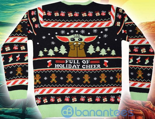Star Wars The Mandalorian The Child Full Of Holiday Cheer Christmas Sweater Product Photo
