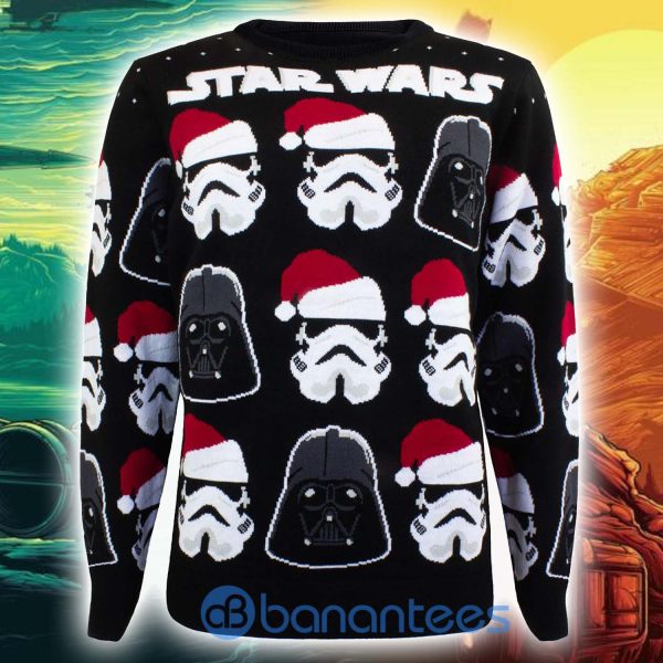 Star Wars Vader And Stormtrooper Knitted Christmas Sweater Product Photo