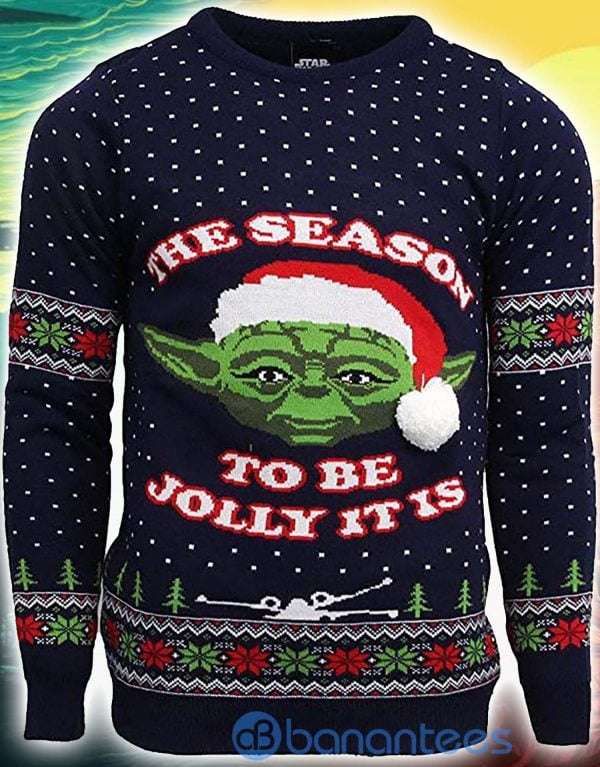 Star Wars Yoda The Season To Be Jolly It Is Christmas Sweater Product Photo