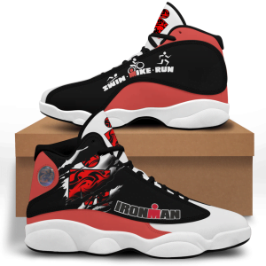 Swim Mike Run Ironman Air Jordan 13 Shoes - Men's Air Jordan 13 - Red