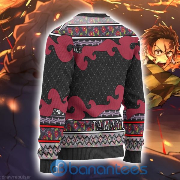 Tamayo Anime Ugly Christmas Sweater Demon Slayer Chibi All Over Printed Product Photo