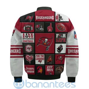 Tampa Bay Buccaneers Custom Name Bomber Jacket Product Photo
