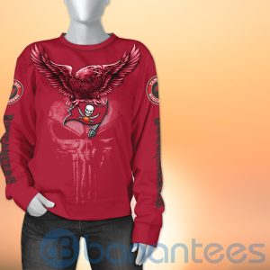 Tampa Bay Buccaneers NFL Logo Eagle Skull 3D All Over Printed Shirt Product Photo