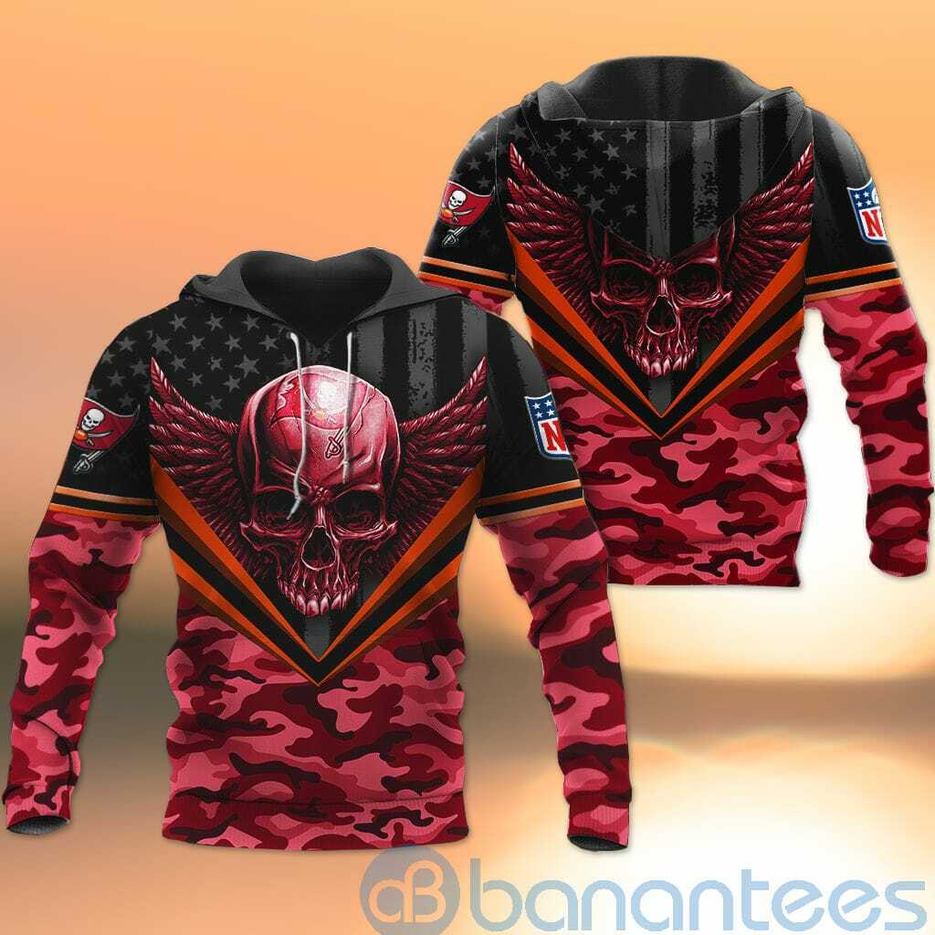 Tampa Bay Buccaneers Skull Wings 3D All Over Printed Shirt