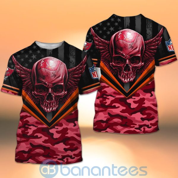 Tampa Bay Buccaneers Skull Wings 3D All Over Printed Shirt Product Photo
