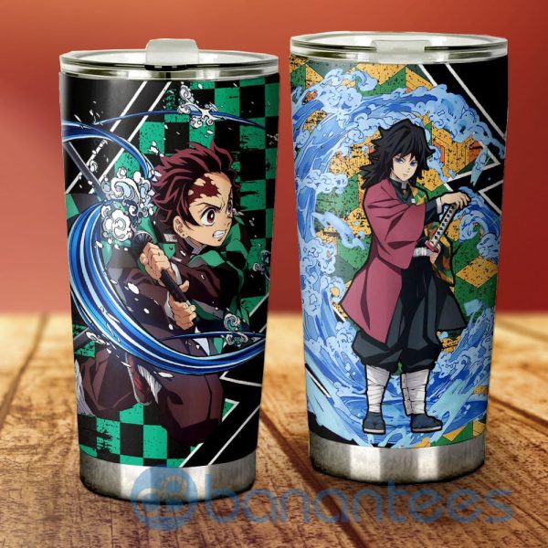 Tanjiro And Giyuu Tumbler Cup Custom Anime Demon Slayer For Fans Product Photo