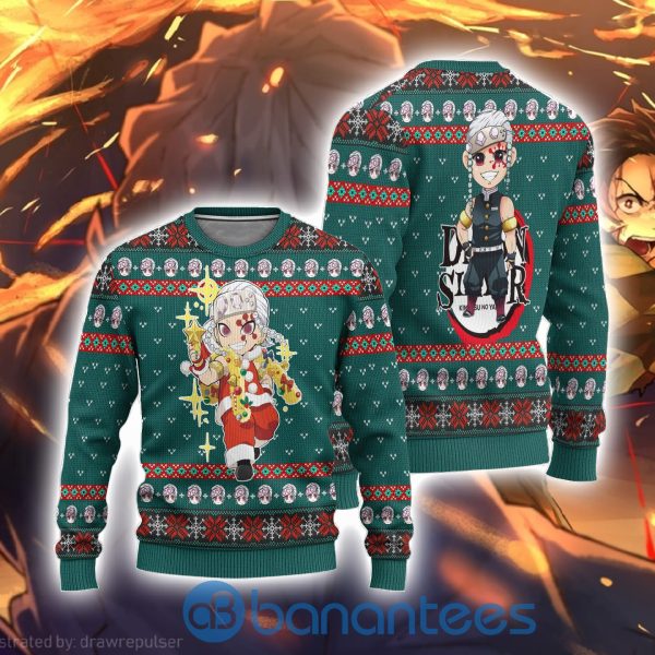 Tengen Uzui Demon Slayer Anime Ugly Christmas Sweater All Over Printed Product Photo