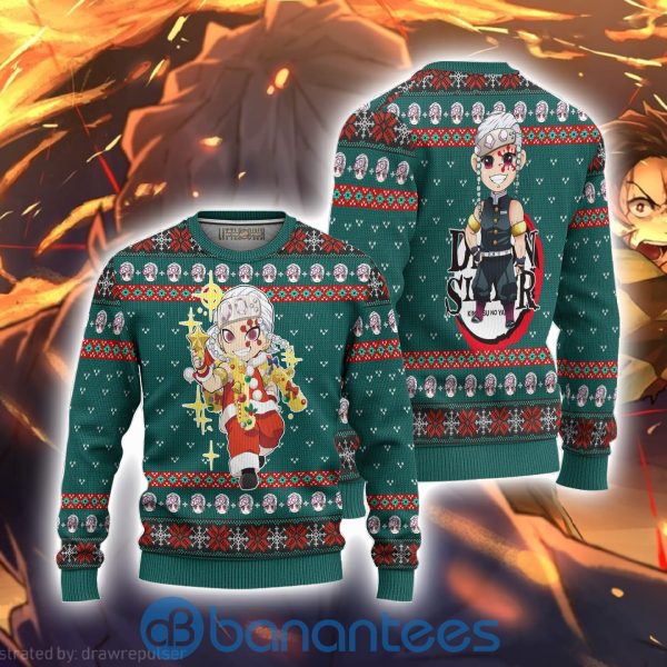 Tengen Uzui Demon Slayer Anime Ugly Christmas Sweater All Over Printed Shirt Product Photo