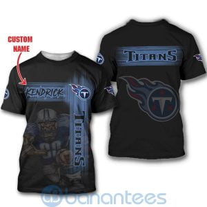 Tennessee Titans Mascot Custom Name 3D All Over Printed Shirt Product Photo