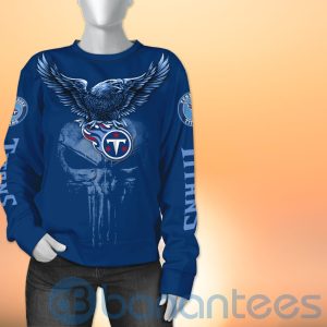 Tennessee Titans NFL Logo Eagle Skull 3D All Over Printed Shirt Product Photo
