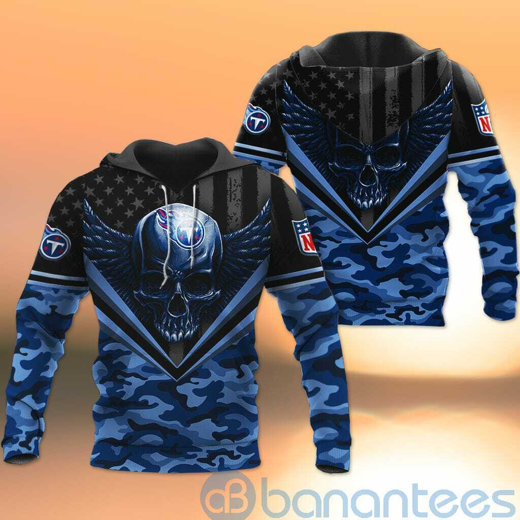 Tennessee Titans Skull Wings 3D All Over Printed Shirt
