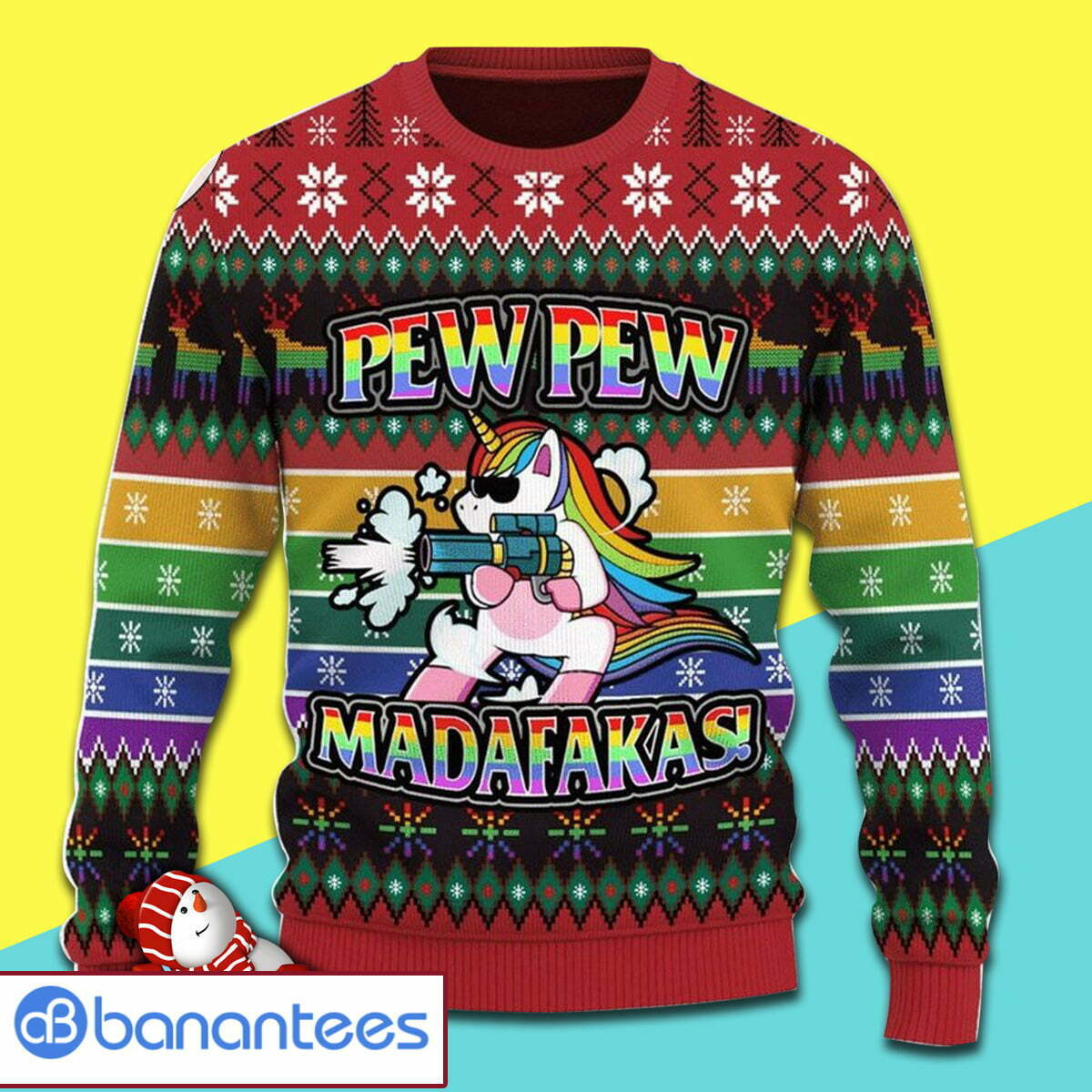 Unicorn LGBT Pew Pew Christmas Sweater | Where To Buy