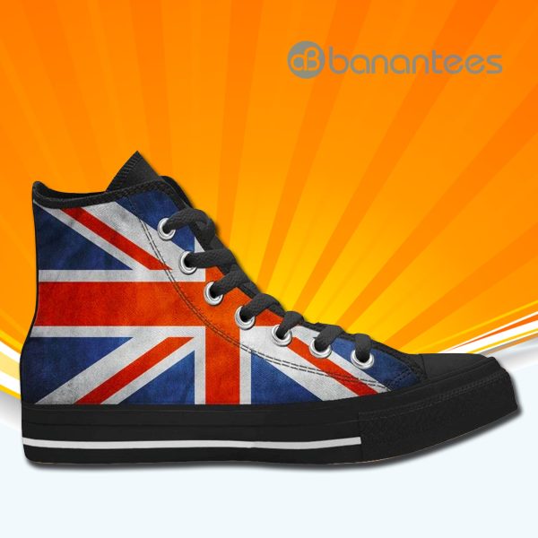 United Kingdom Uk Flag High Top Canvas Shoes Sneakers For Men And Women Product Photo