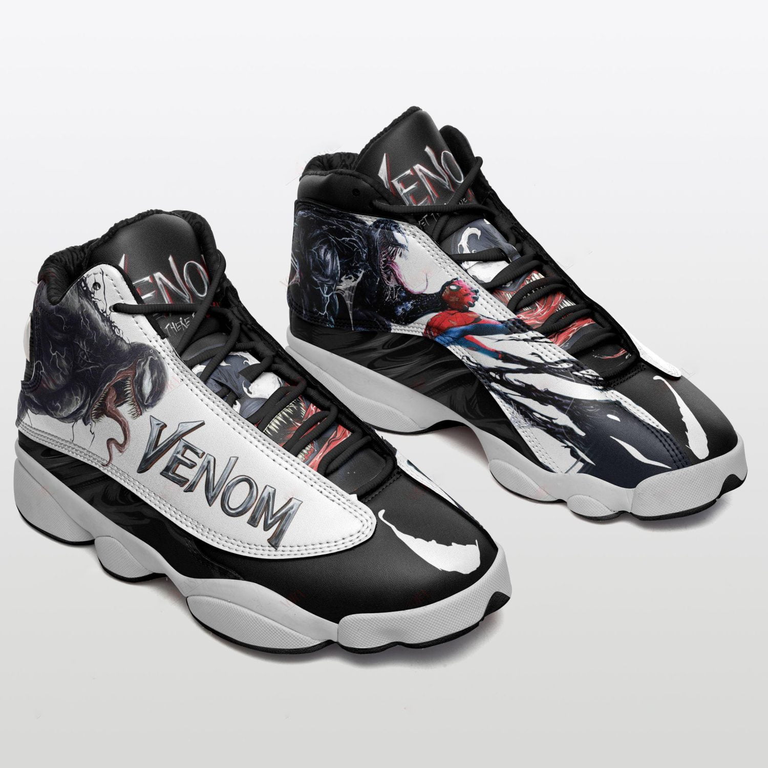 Venom Movie Lover Air Jordan 13 Shoes For Men And Women Style: Men's Air Jordan 13, Color: Black