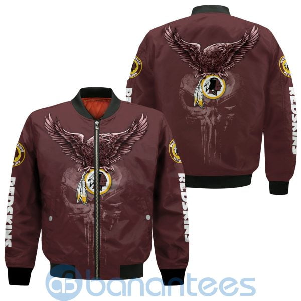 Washington Redskins Logo Eagle Skull Bomber Jacket Product Photo