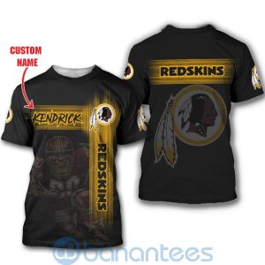 Washington Redskins Mascot Custom Name 3D All Over Printed Shirt Product Photo