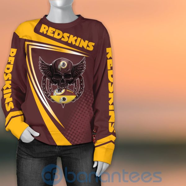 Washington Redskins NFL Skull American Football Sporty Design 3D All Over Printed Shirt Product Photo