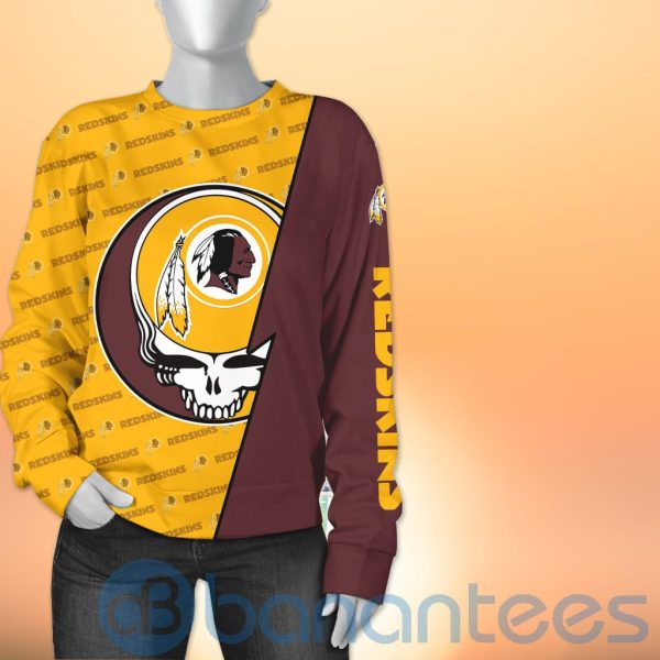 Washington Redskins NFL Team Logo Grateful Dead Design 3D All Over Printed Shirt Product Photo