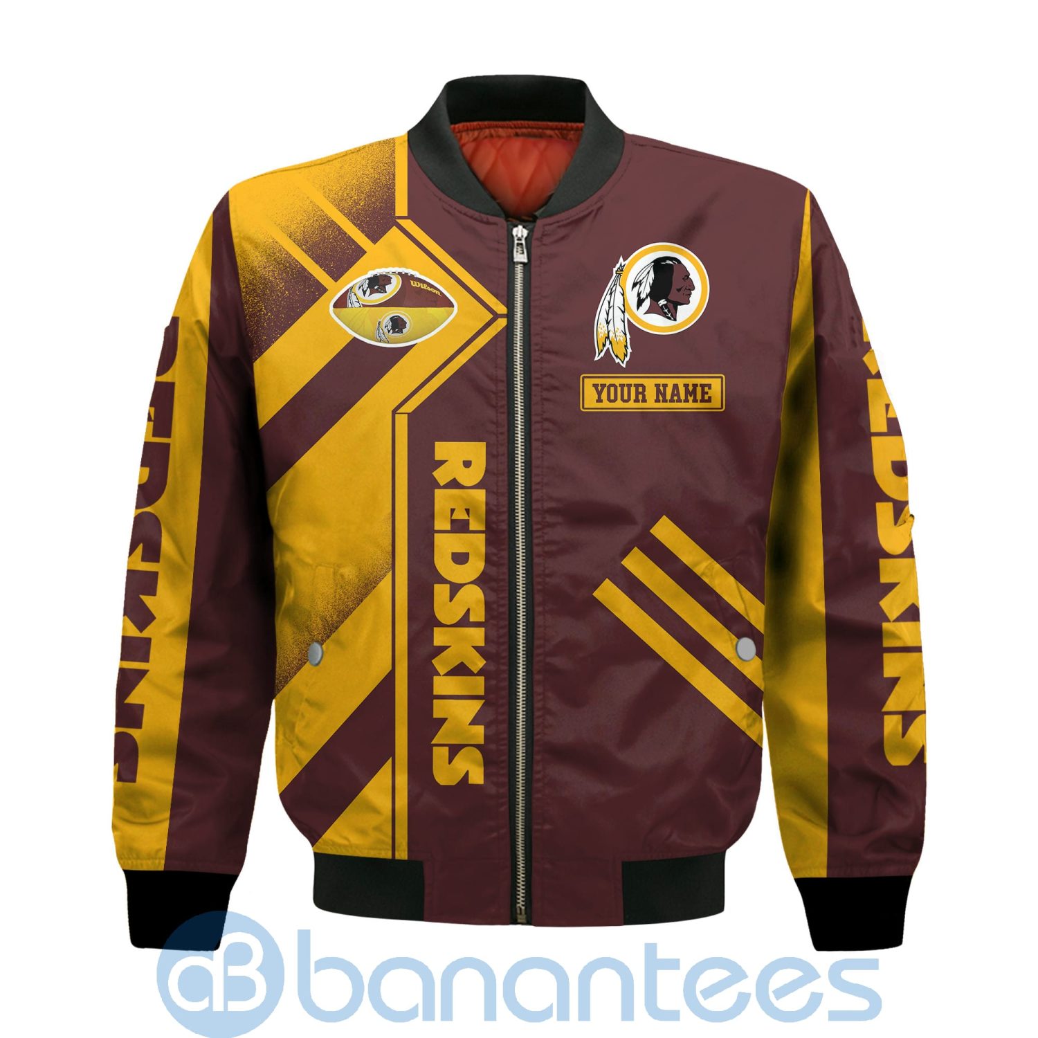 Washington Redskins Super Bowl Champions Custom Name Number Bomber Jacket Product photo 2