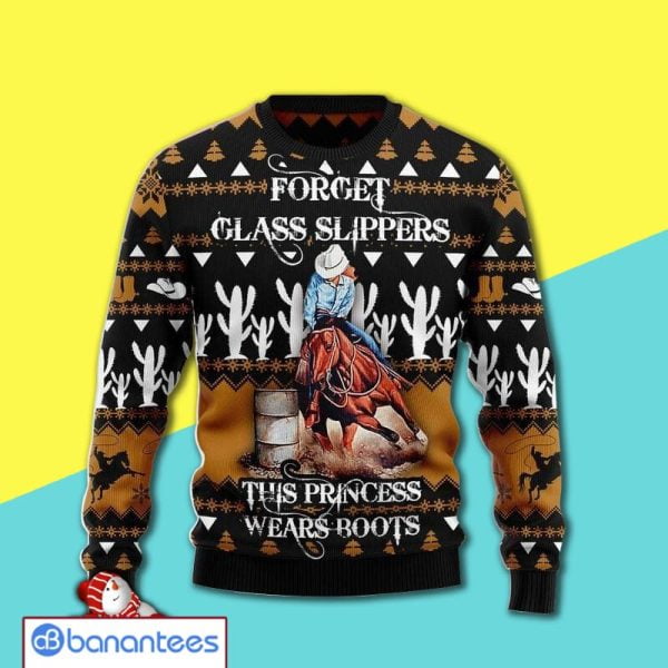 Winter Clothes Forget Glass Slippers This Princess Wears Boots Awesome Christmas Ugly Christmas Sweater Product Photo