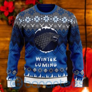 Winter Is Coming Stark All Over Printed Ugly Christmas Sweater Product Photo