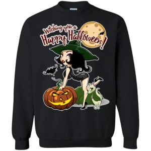 Witching You A Happy Halloween T Shirt Hoodie Sweatshirt Product Photo