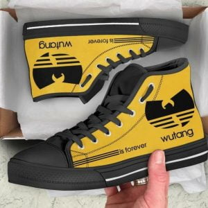 Wu Tang Clan High Top Canvas Shoes For Men And Women - Men's Shoes High Top - Yellow