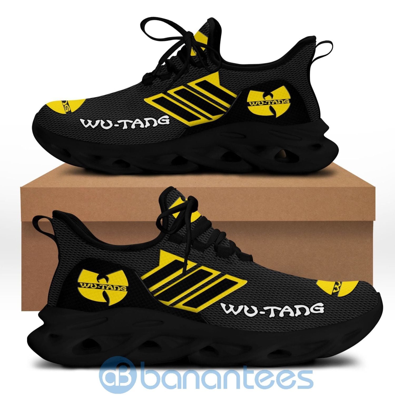 Wu Tang Max Soul Shoes Black Striped For Men And Women Black