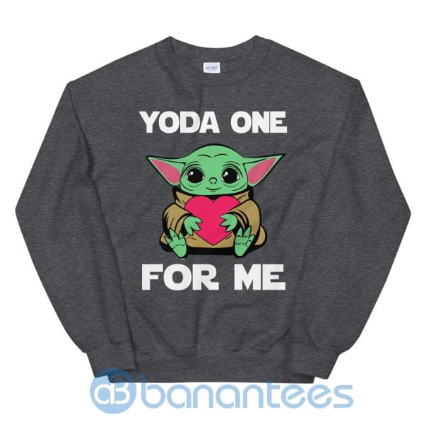 Yoda One For Me Cute Baby Yoda Sweatshirt Product Photo