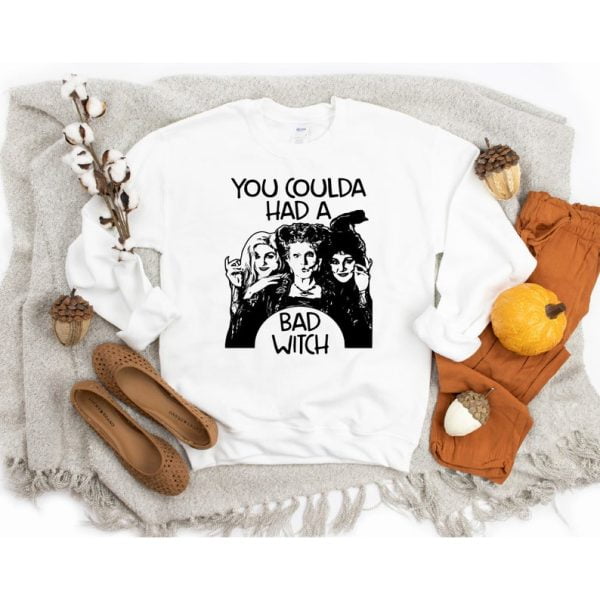 You Coulda Had A Bad Witch Halloween Sweatshirt Product Photo