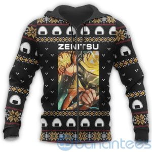 Zenitsu Agatsuma Christmas Demon Slayer Anime Lover All Over Printed 3D Shirt Product Photo