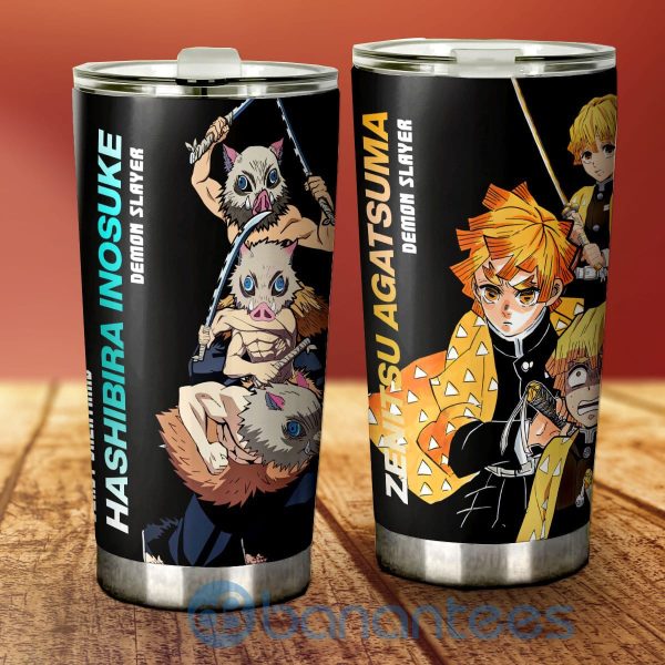 Zenitsu And Inosuke Tumbler Custom Demon Slayer Anime Gifts Idea For Fans Product Photo