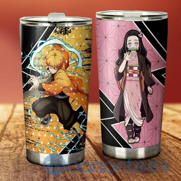 Zenitsu And Nezuko Tumbler Custom Anime Demon Slayer Product Photo