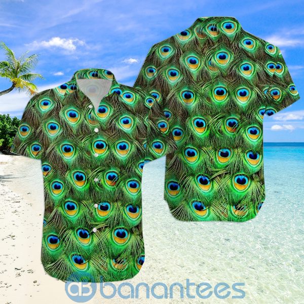 3D Peacock Feathers For Beer Lover Hawaiian Shirt Product Photo