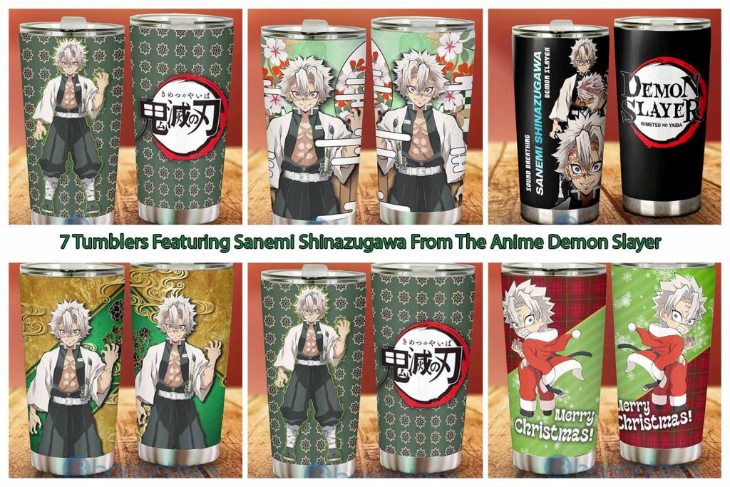 7 Tumblers Featuring Sanemi Shinazugawa From The Anime Demon Slayer
