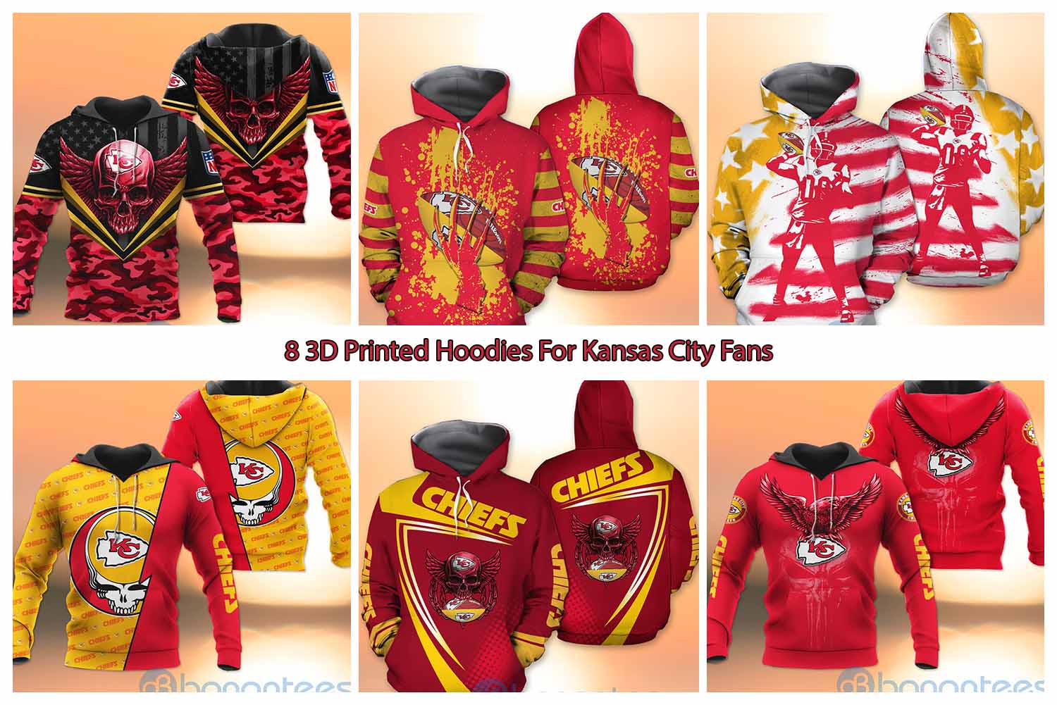 8 3D Printed Hoodies For Kansas City Fans